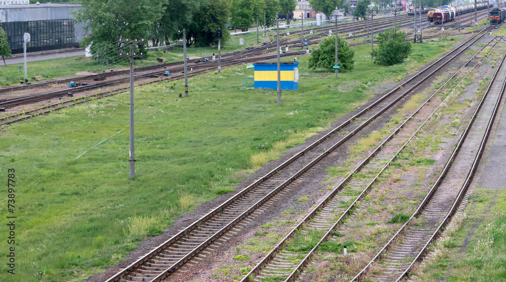 Obraz premium Railroad background.