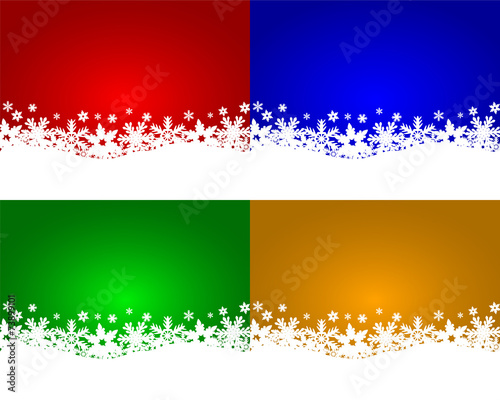 Set of Christmas backgrounds