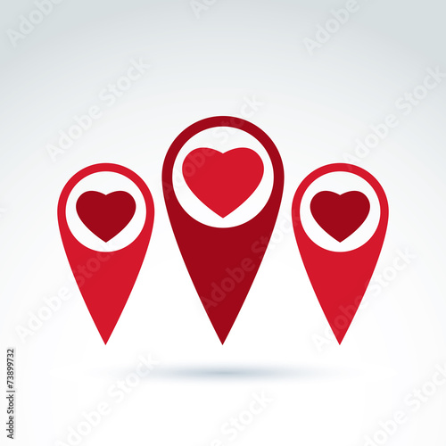 Vector map pointer with a l...