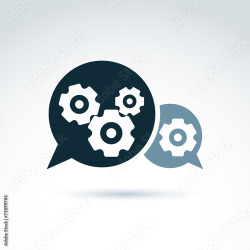 Vector illustration of gear...