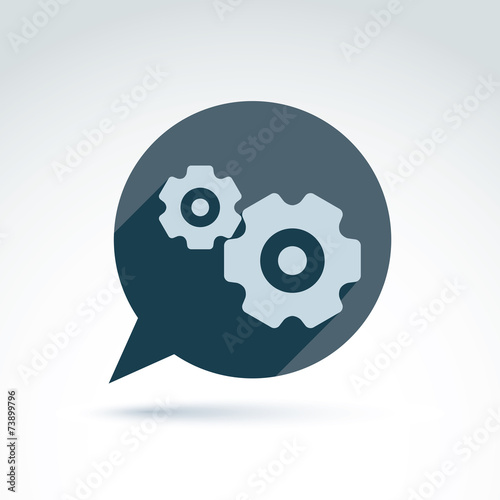 Vector illustration of gear...