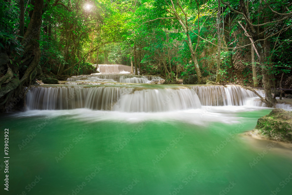 Beautiful Waterfall in the Jungle