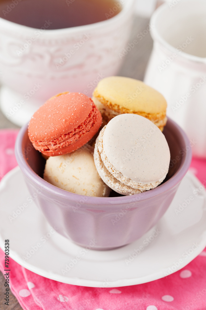 Fototapeta premium French macaroons