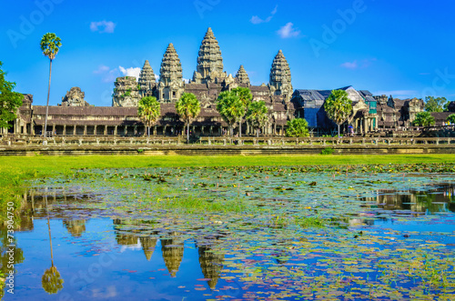 Amazing view of Angkor Wat tample, Siem Reap, Cambodia