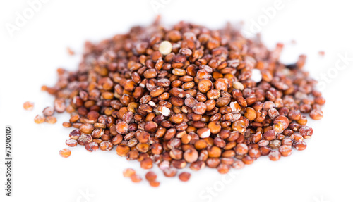Red Quinoa (isolated on white)