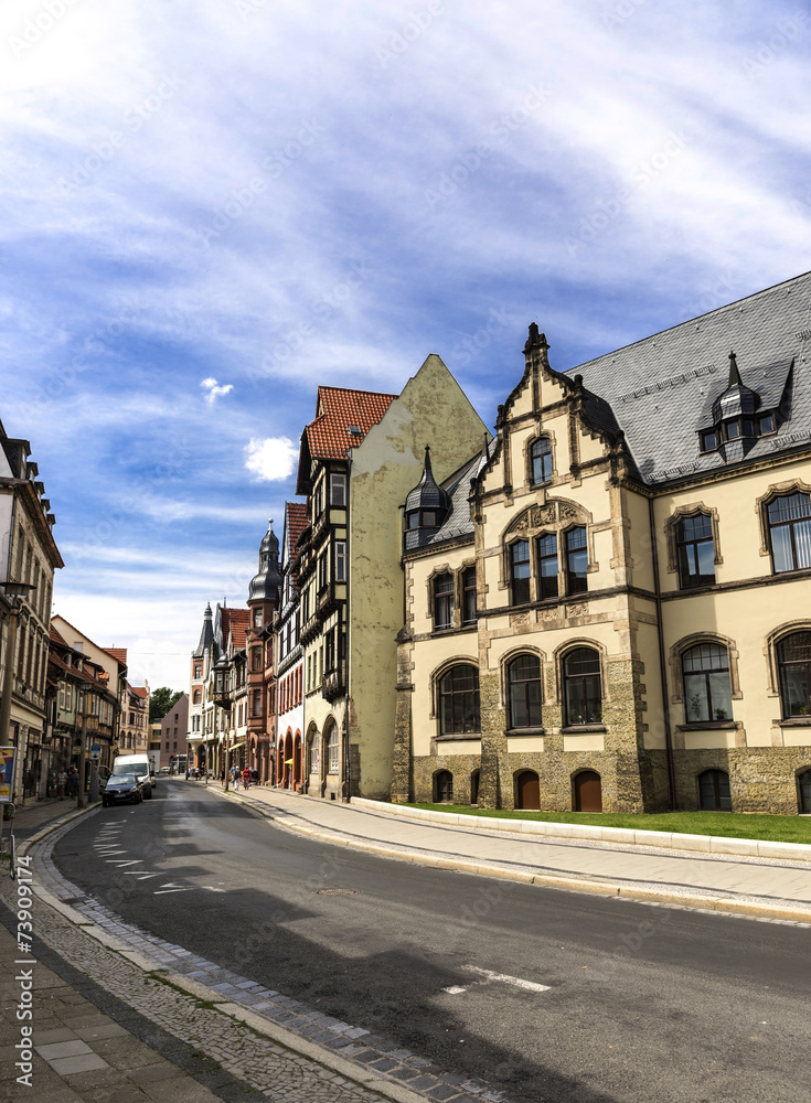 Alte deutsche Häuser in Quedlinburg 06635