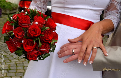 Konstfotografi newlyweds' touch