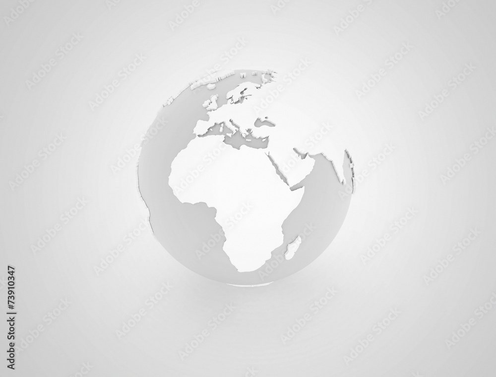 World globe 3d illustration World globe 3d illustration