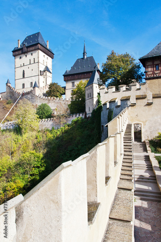medieval gothic castle Karlstejn near Prague, Czech republic