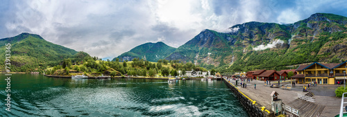 Картината върху платно Country summer landscape, Norway