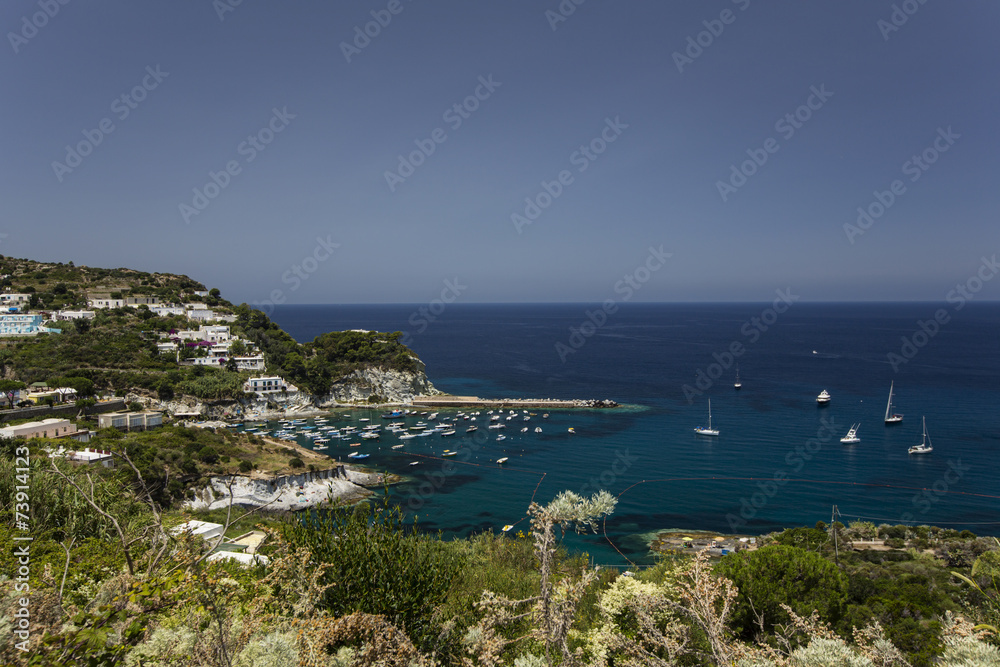 Coastline View of Summer Italian Island