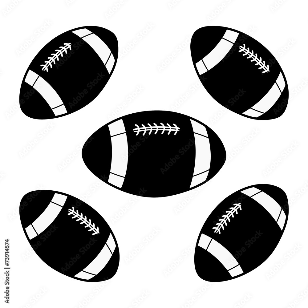 rugby ball illustration