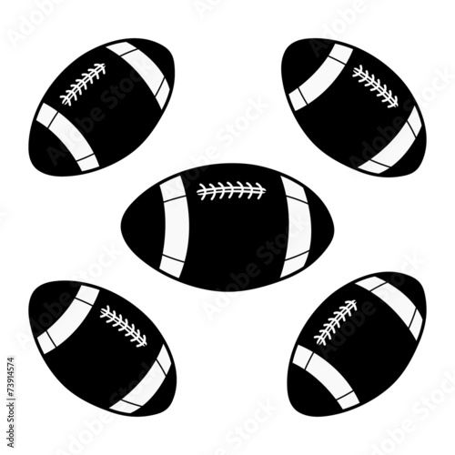 Obraz na płótnie rugby ball illustration w salonie