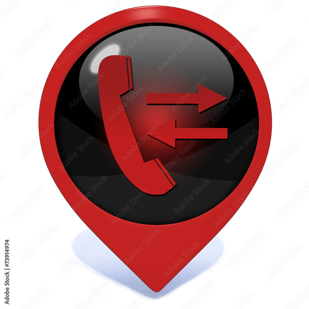 calls pointer icon on white background calls pointer icon on white background