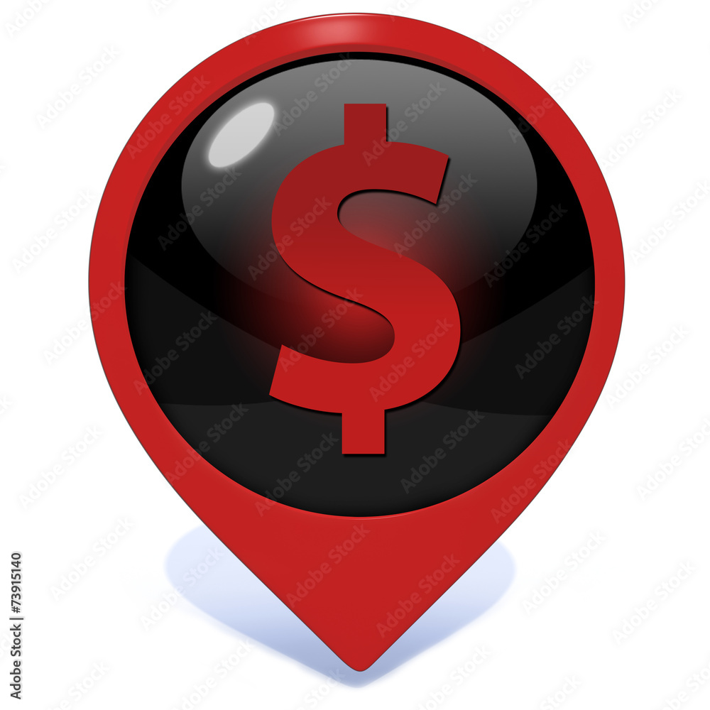 money pointer icon on white background money pointer icon on white background