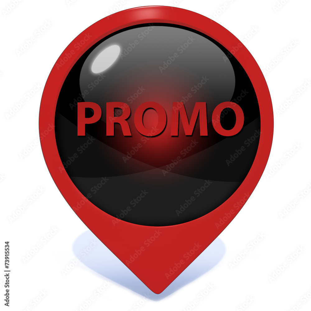 Promo pointer icon on white background Promo pointer icon on white background