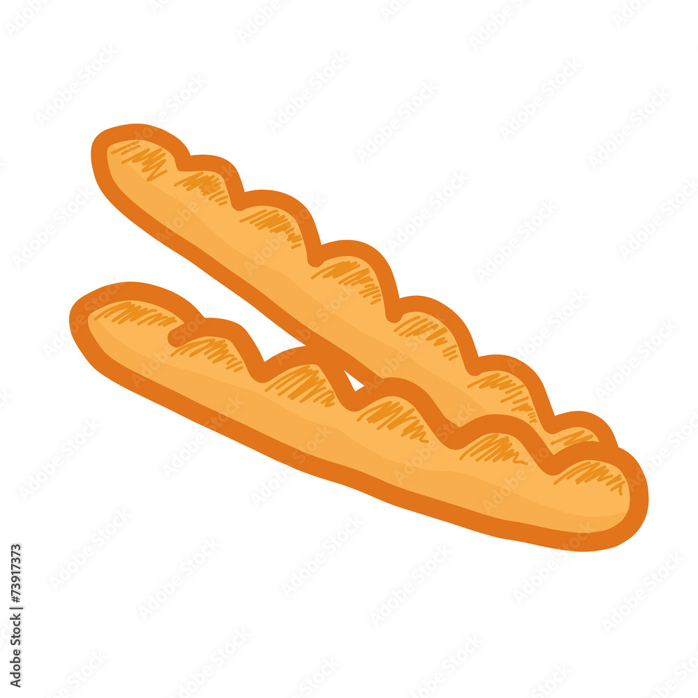 Bread isolated illustration Bread isolated illustration