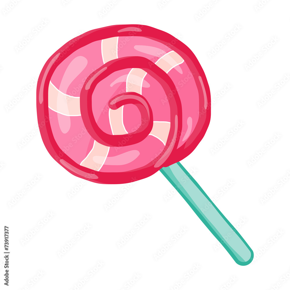 Striped candy isolated illustration Striped candy isolated illustration