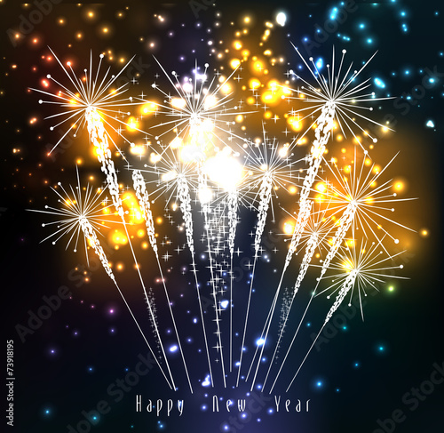 Fireworks for happy new year