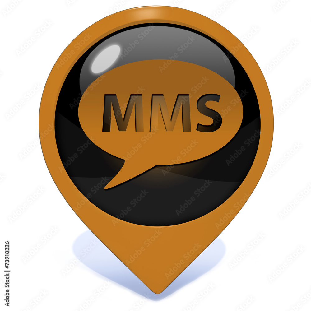 mms pointer icon on white background mms pointer icon on white background