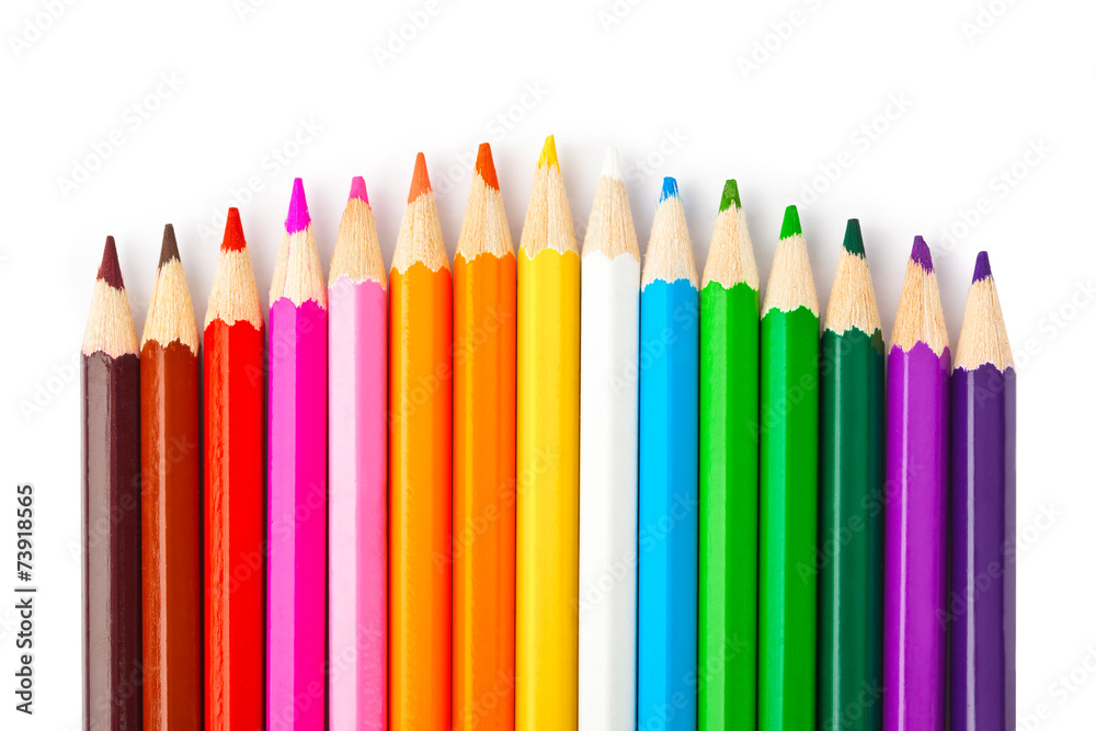 Multicolored pencils Multicolored pencils