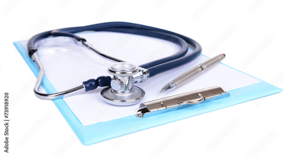 Stethoscope isolated on white Stethoscope isolated on white