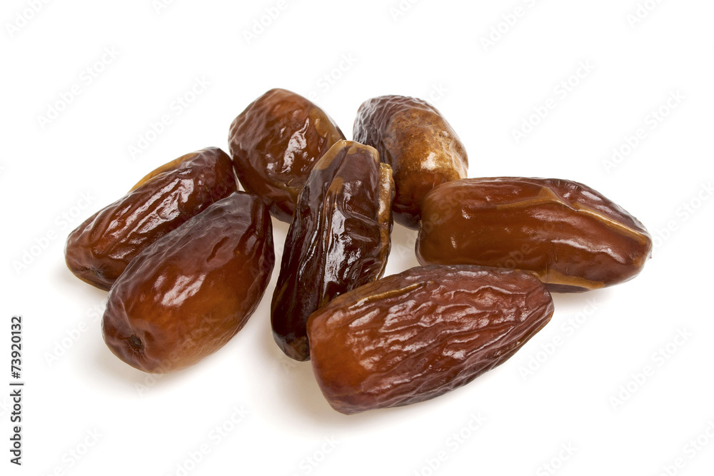 Dates isolated on white background Dates isolated on white background