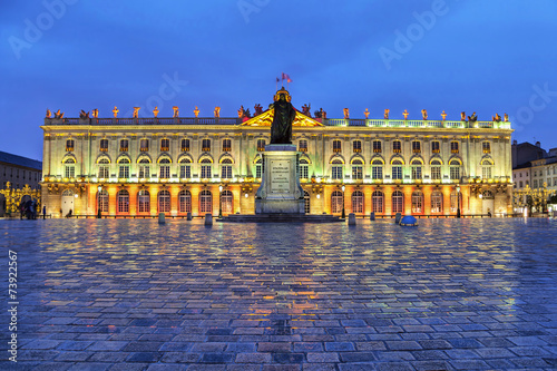 Stanislas Square in the evening, Nancy,  France photo