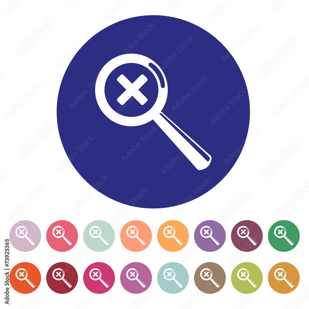 Magnifier Glass. Search icons. Vector. Set Magnifier Glass. Search icons. Vector. Set