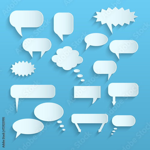 Paper Chat Bubbles