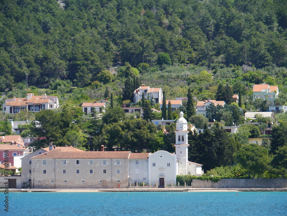 The Benictine monastery and the saint Francis church of Cres