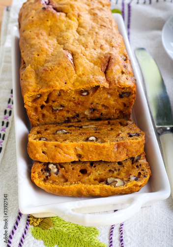 Pumpkin and nut bread