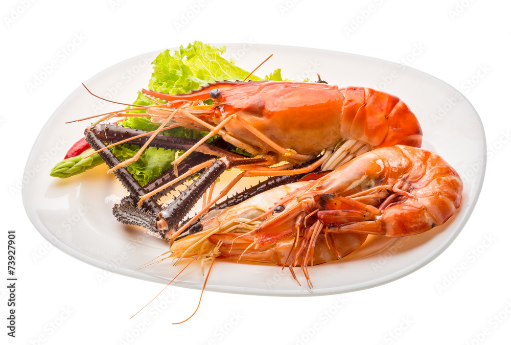 Giant Freshwater Prawn and king prawns Giant Freshwater Prawn and king prawns