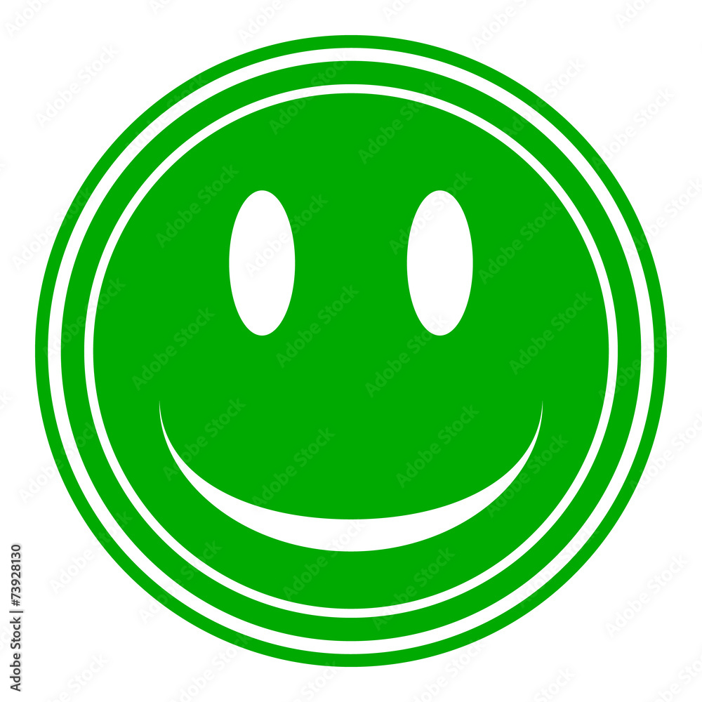 Smile face circle button Smile face circle button