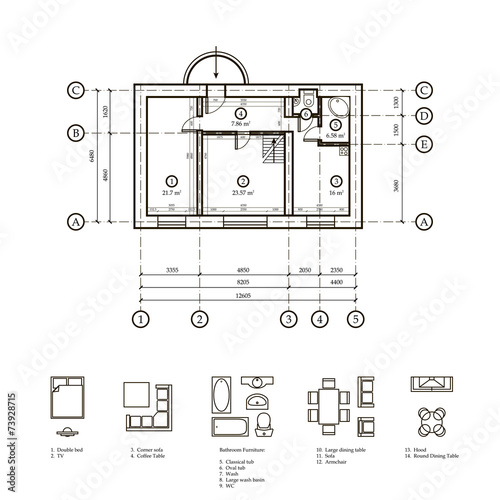 Plan of the apartment