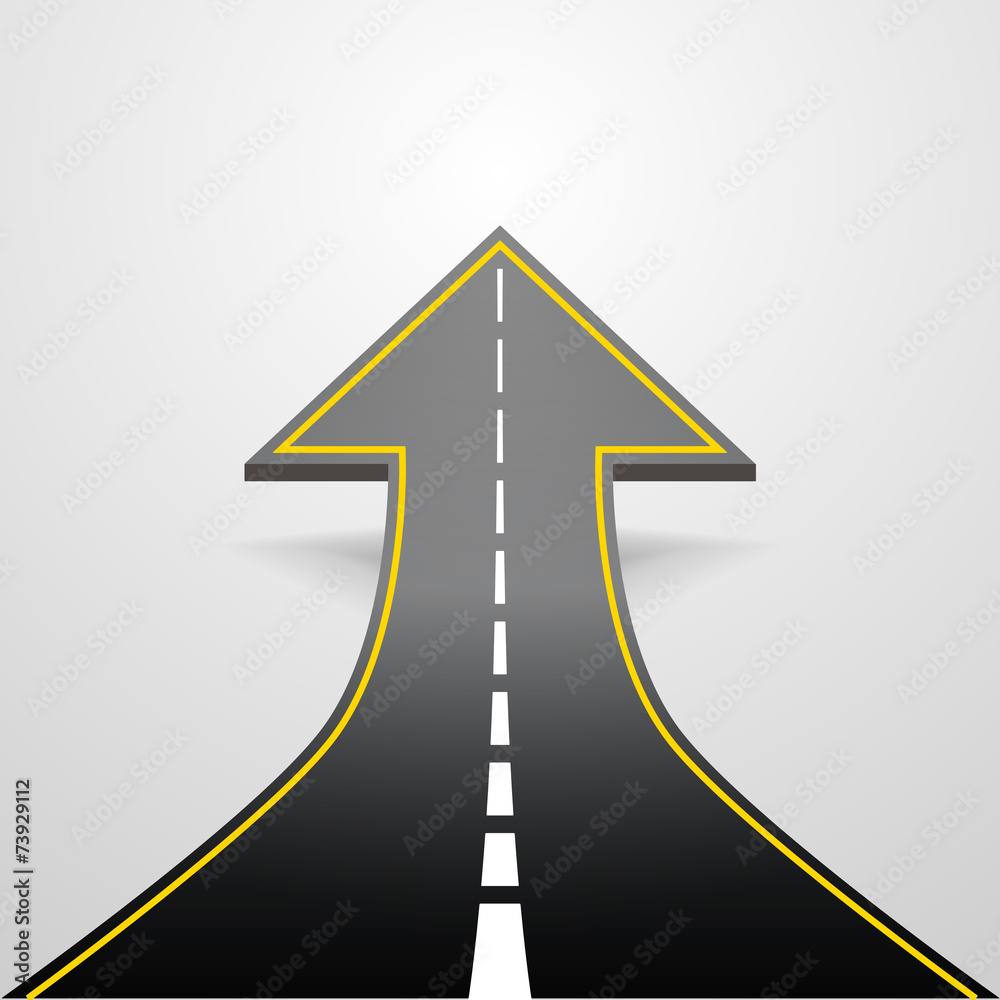 Fototapeta premium road arrow