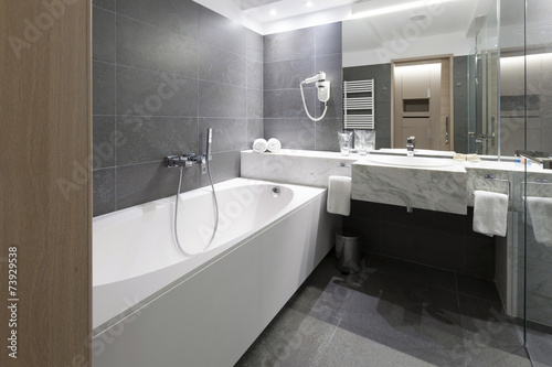 Interior of a modern bathroom 