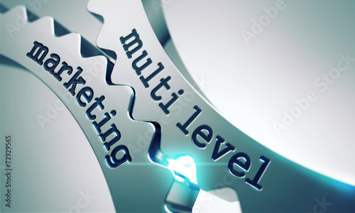 Картината върху платно Multi Level Marketing Concept on the Gears.