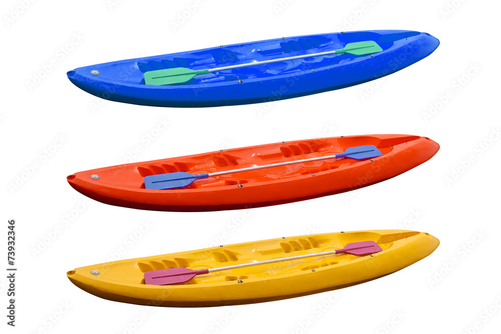 colored kayaks