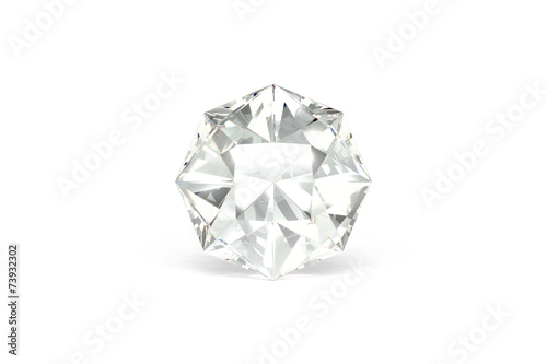 Diamond, White Background