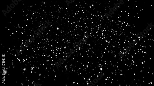 Realistic Falling Snow with Alpha Channel