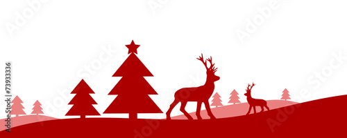 Weihnachtlich, Tiere im Wald