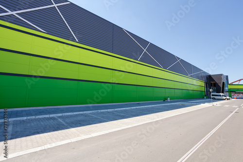 Obraz na płótnie aluminum facade w salonie