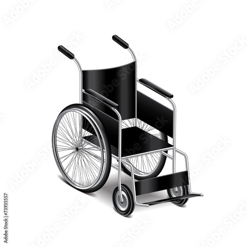 Wheelchair isolated on white vector