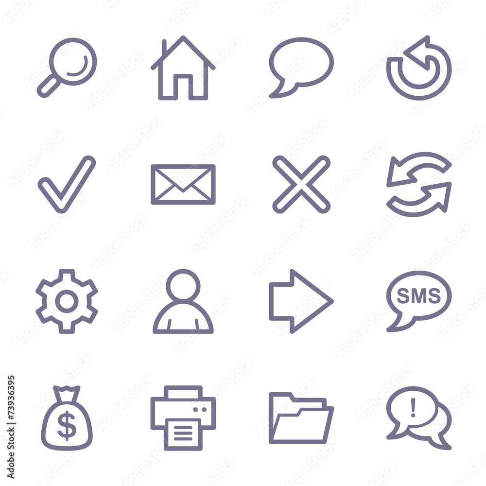 Web & internet icons set Web & internet icons set