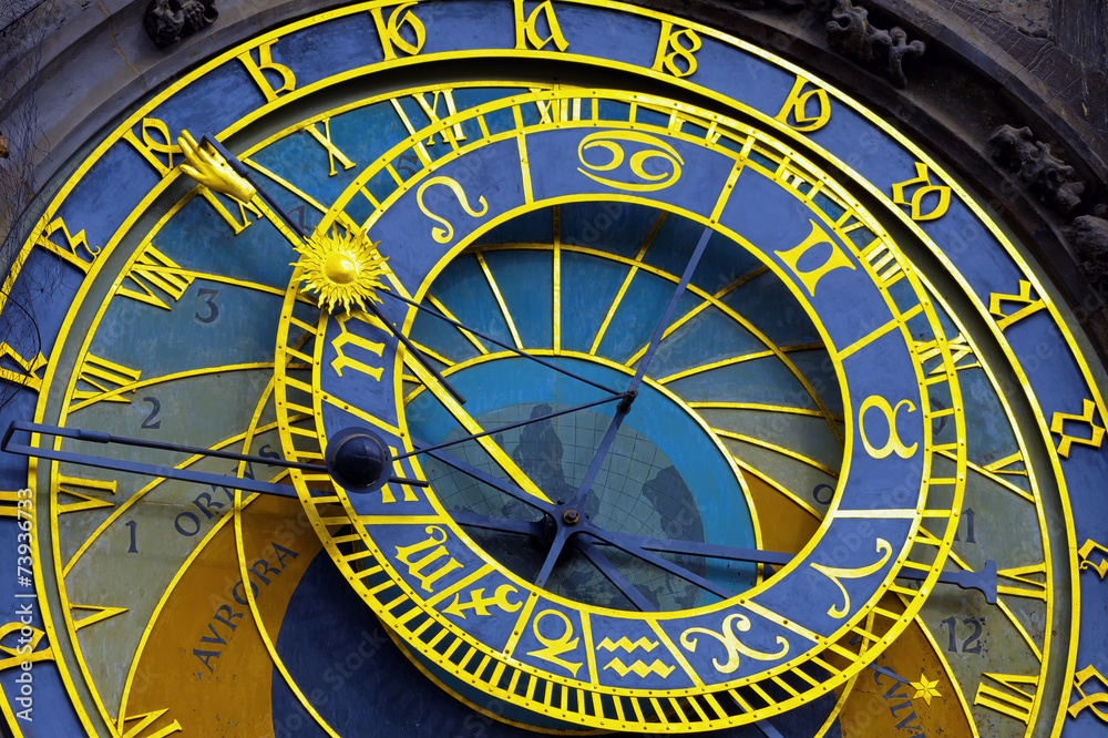 Naklejka premium Astronomical clock in Prague