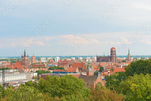 Panoramic view at Gdansk, Poland