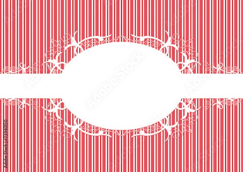Candy cane label Merry christmas and happy new year