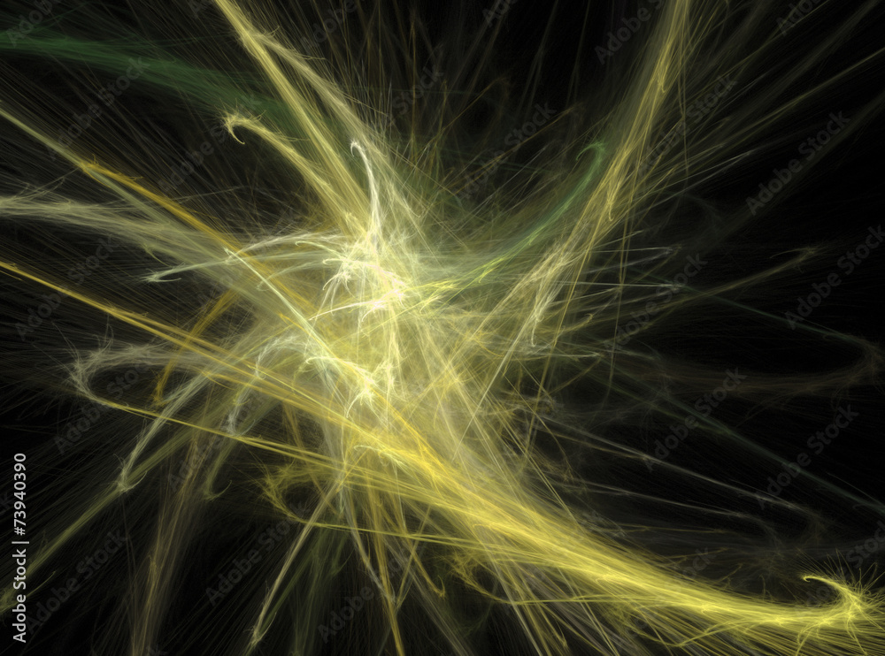 Yellow abstract fractal effect light background Yellow abstract fractal effect light background