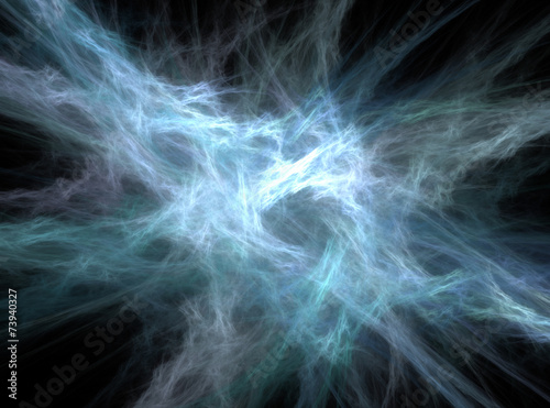 Light blue nebula abstract fractal effect light background